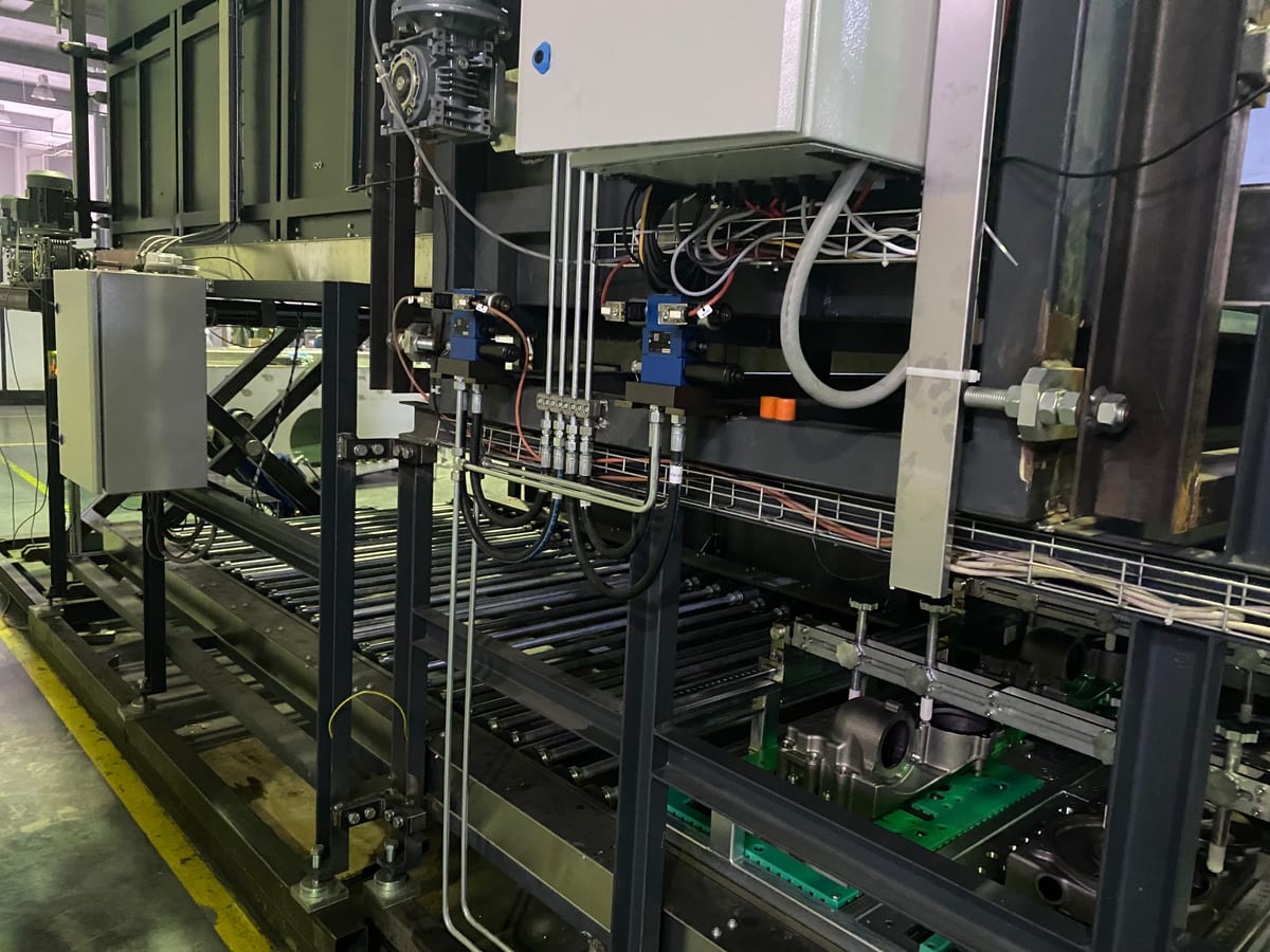 Endüstriyel Yıkama Makinası Hidrolik ve Otomasyon Sistemi